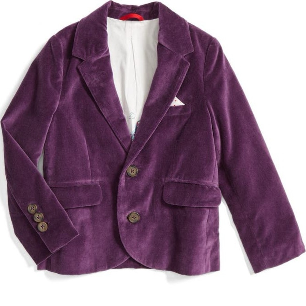 Mini Boden x Roald Dahl Willy Wonka Velvet Blazer